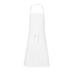 TABLIER A BAVETTE TV BLANC 1360051001 UNITE