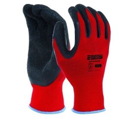 LOT DE 6 PAIRES GANTS E-FIRST POLYESTER/SPANDEX ENDUCTION LATEX CREPE