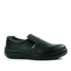 Mocassins de s&eacute;curit&eacute; femme EBANITE S2 SRA NOIR